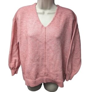 Loft Wool Blend V Neck Sweater Sz S